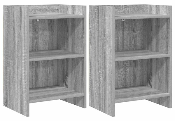 Éjjeliszekrények 2 pcs Szürke Sonoma 40 x 30 x 60 cm Szerelt Fa