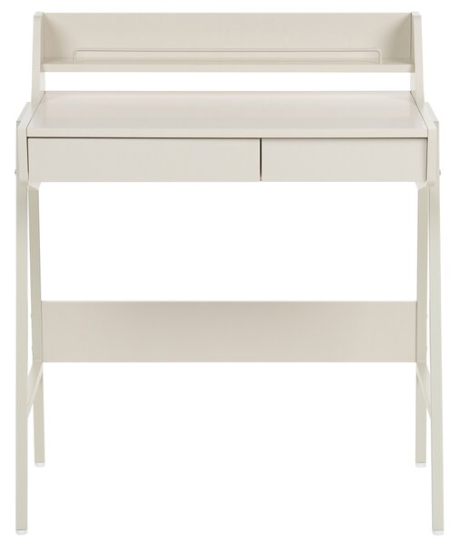 Polcos íróasztal BROXTON Világosbézs 77 cm 46 cm