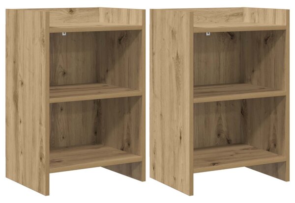 Éjjeliszekrények 2 pcs Kézműves Tölgy 40 x 30 x 60 cm