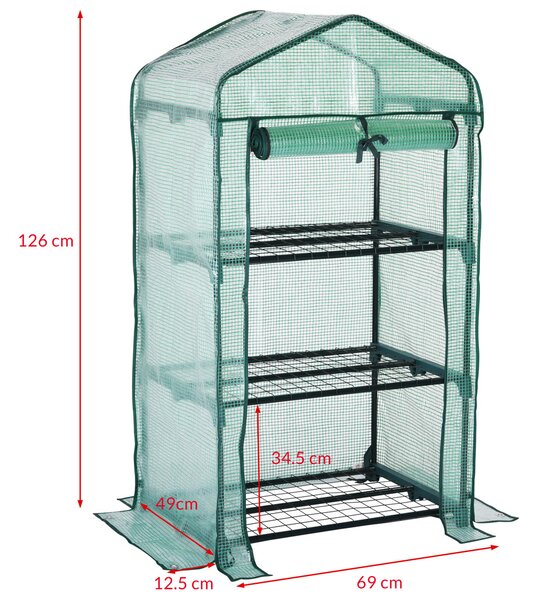 Deuba Fóliasátor 126x49x69 cm