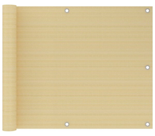 Bézs HDPE erkélytakaró 75 x 400 cm