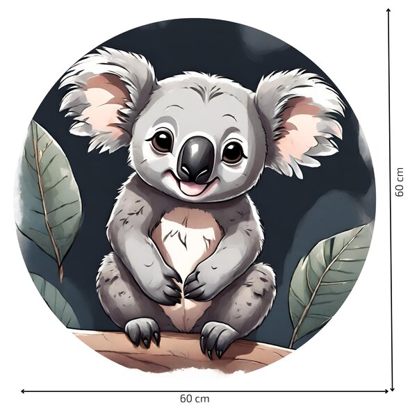 PIPPER. Kör alakú falmatrica "Koala" Méret: 100cm