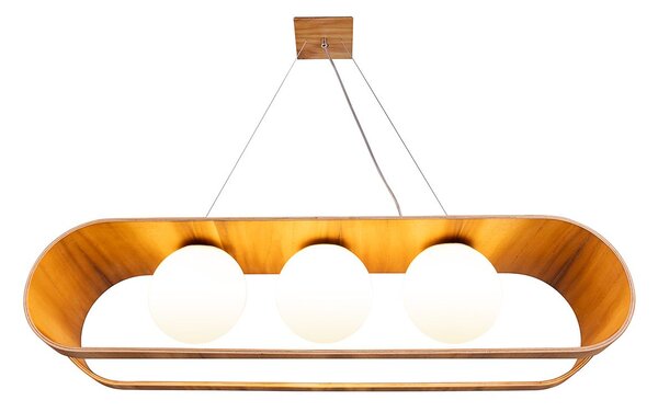 Quintiesse modern skandináv függeszték sfera faipari elsqn-sfera-3p-teak