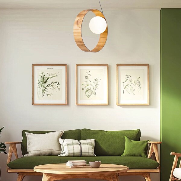 Quintiesse modern skandináv függeszték sfera faipari elsqn-sfera-1p-teak
