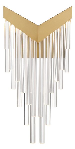 Quintiesse glamour modern fali lámpa vivien átlátszó csiszolt arany elsqn-vivien-1w-bg