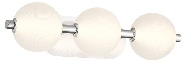 Quintiesse modern fürdőszobai lámpa palmas fehér polírozott nikkel elsqn-palmas-3w-pn IP44