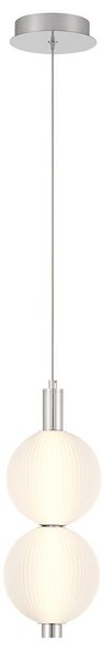 Quintiesse modern függeszték palmas fehér polírozott nikkel elsqn-palmas-2mp-pn