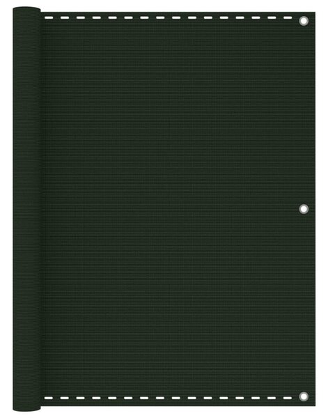 Sötétzöld HDPE erkélyparaván 120 x 300 cm