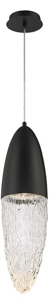 Quintiesse modern függeszték ecrou matt fekete átlátszó elsqn-ecrou-1p-bk