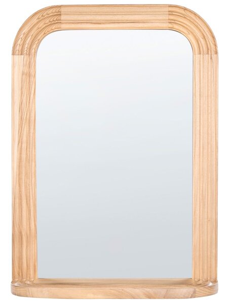 Falitükör polccal RISCLE 62 cm 85 cm Császárfa Barna