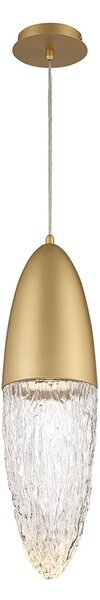 Quintiesse modern függeszték ecrou átlátszó csiszolt arany elsqn-ecrou-1p-bg