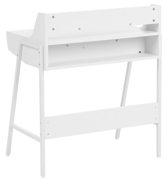 Polcos íróasztal BROXTON Fehér 77 cm 46 cm