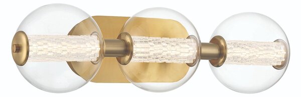 Quintiesse modern fürdőszobai lámpa atomo átlátszó csiszolt arany elsqn-atomo-3w-bg IP44