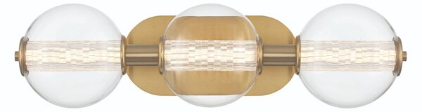 Quintiesse modern fürdőszobai lámpa atomo átlátszó csiszolt arany elsqn-atomo-3w-bg IP44