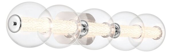 Quintiesse modern fürdőszobai lámpa atomo csiszolt króm átlátszó elsqn-atomo-5w-pc IP44