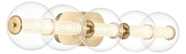 Quintiesse modern fürdőszobai lámpa atomo átlátszó csiszolt arany elsqn-atomo-5w-bg IP44
