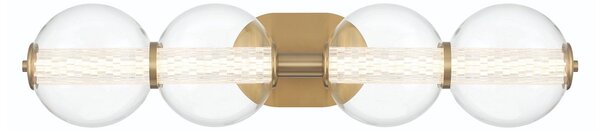 Quintiesse modern fürdőszobai lámpa atomo átlátszó csiszolt arany elsqn-atomo-4w-bg IP44