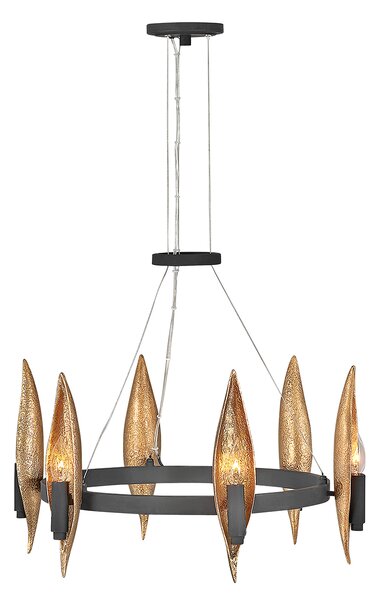 Quintiesse modern csillár willow fekete arany elsqn-willow6-cbk