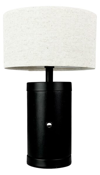 Asztali lámpa Dyberg Larsen, Mellow, dimmable, Fekete, Nappali, Fa, Skandináv