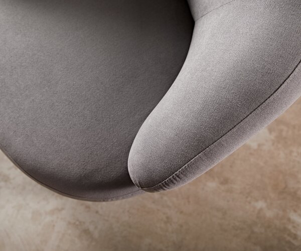 DELIFE Lounge fotel Nova 88x88 cm mikroszálas szürke