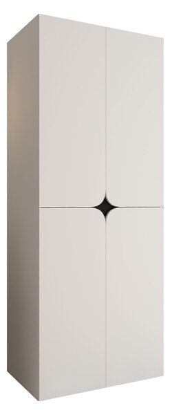 Gardróbszekrény Hartford 644, Laminált forgácslap, 203x80x50cm, Fehér
