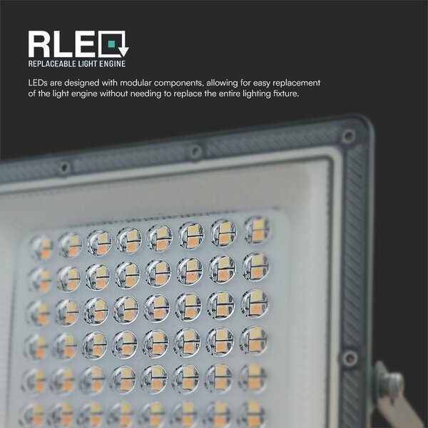 V-TAC RLE 50W LED reflektor, állítható színhőmérséklettel, szürke házzal - SKU 23614
