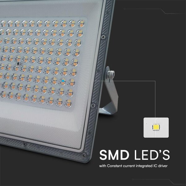 V-TAC RLE 100W LED reflektor, állítható színhőmérséklettel, szürke házzal - SKU 23615