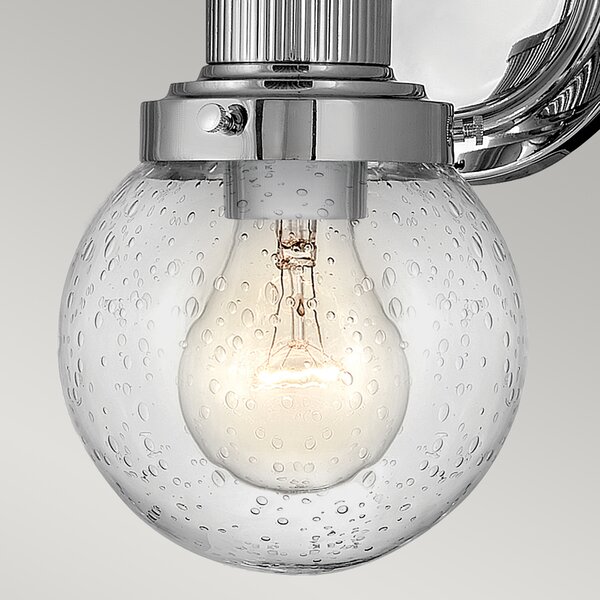 Quintiesse glamour klasszikus fürdőszobai lámpa poppy csiszolt króm átlátszó elsqn-poppy1-pc-bath IP44