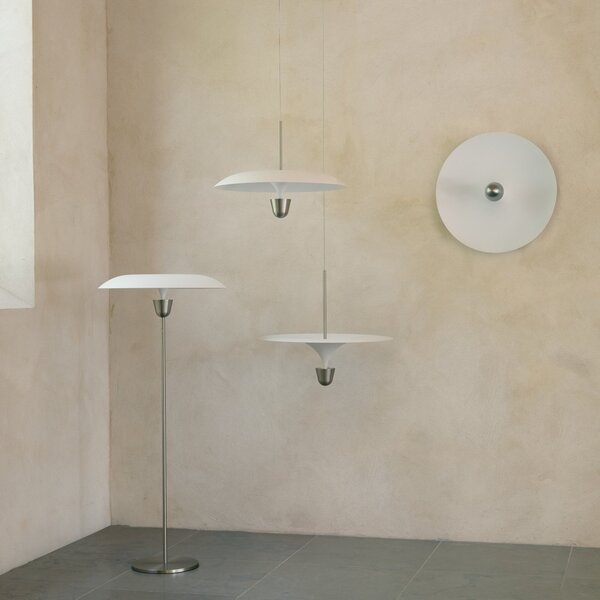 Függőlámpa New Works, Kantarell, dimmable, Fehér, Étkező, Fém, Dizájn