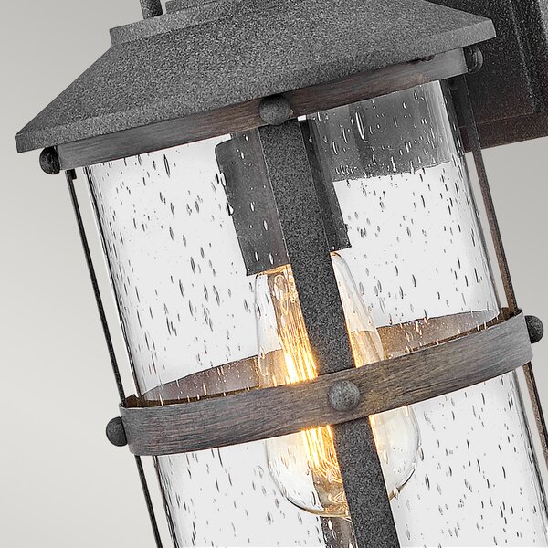 Quintiesse loft kültéri fali lámpa lakehouse világos fa átlátszó viharvert horganyzott elsqnlakehouse2sdz IP44