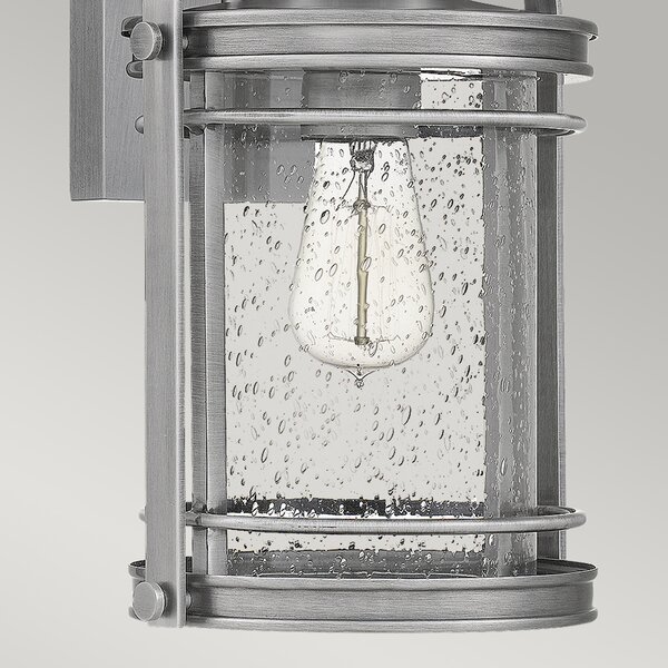 Quintiesse klasszikus vintage kültéri fali lámpa booker átlátszó csiszolt alumínium elsqn-booker-m-ia IP44
