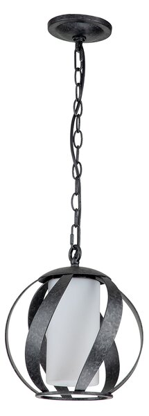 Quintiesse klasszikus loft vintage kültéri függeszték blacksmith fekete opál elsqnblacksmithpobk IP44