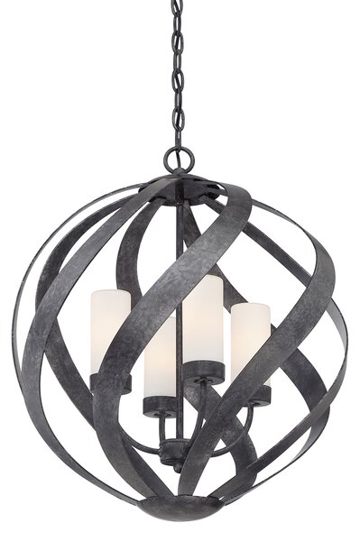 Quintiesse klasszikus loft vintage kültéri függeszték blacksmith fekete opál elsqnblacksmith4pobk IP44