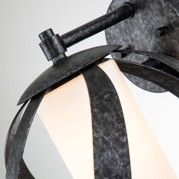 Quintiesse klasszikus loft fürdőszobai lámpa blacksmith fekete opál elsqnblacksmith1obk IP44