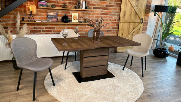 MAZZONI EXPORT FIORA Világosszürke Taupe (Basel 34 szövet) - MODERN LOFT KÁRPITOZOTT SZÉK NAPPALIBA/ÉTKEZŐBE