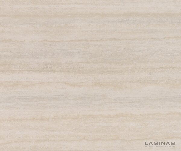 DELIFE TV szekrény Cuor 220 cm kerámia Laminam® Travertino Bianco krémfehér 1 billenő ajtó 2 fiókos lebegő