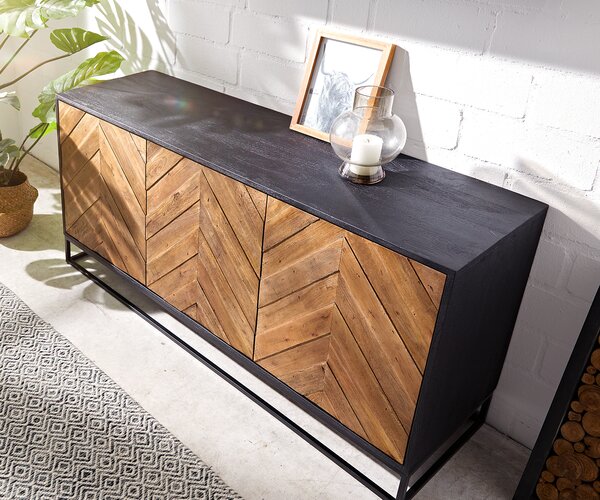 DELIFE Komód Famke 145 cm mango teak 3 ajtós