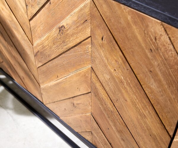 DELIFE Komód Famke 145 cm mango teak 3 ajtós
