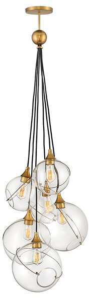 Quintiesse glamour modern függeszték skye sárgaréz elsqn-skye-6p