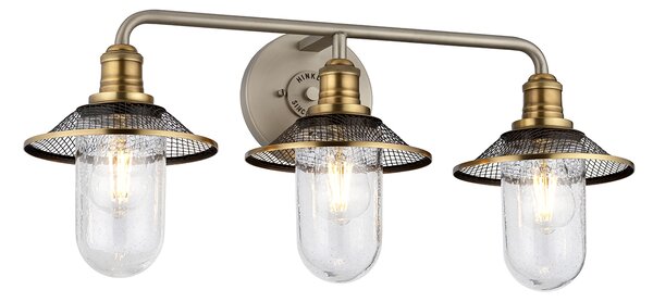 Quintiesse klasszikus fürdőszobai lámpa rigby ősi nikkel barna elsqn-rigby3-bath-an IP44