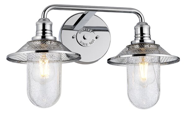 Quintiesse klasszikus fürdőszobai lámpa rigby csiszolt króm elsqn-rigby2-bath-pc IP44