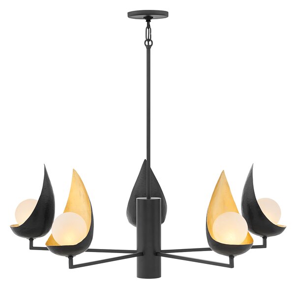 Quintiesse glamour modern csillár ren fekete arany elsqn-ren5