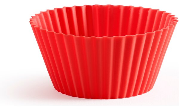 LÉKUÉ LK884825 Silicone Muffin Cups szilikon muffin forma 12db Piros