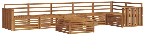Kültéri kanapé szett 7 pcs Természetes