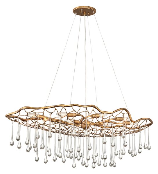 Quintiesse glamour modern függeszték laguna csiszolt arany elsqn-laguna-8p