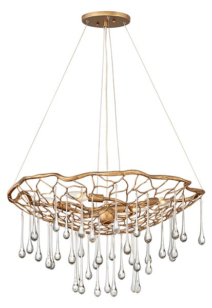 Quintiesse glamour modern függeszték laguna csiszolt arany elsqn-laguna-4p