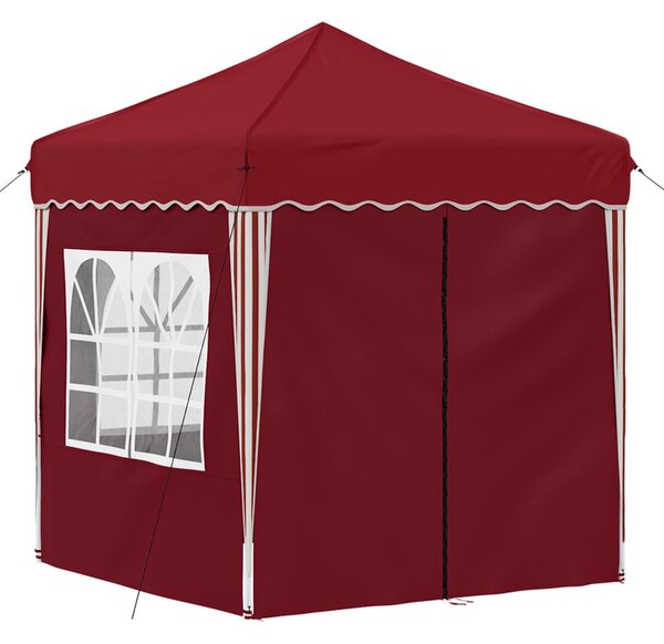 Parti sátor 195 x 195 x 245 cm Burgundi Oxford Szövet