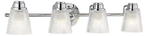 Quintiesse modern fürdőszobai lámpa hudson csiszolt króm elsqn-hudson4-bath IP44