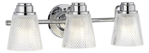 Quintiesse modern fürdőszobai lámpa hudson csiszolt króm elsqn-hudson3-bath IP44