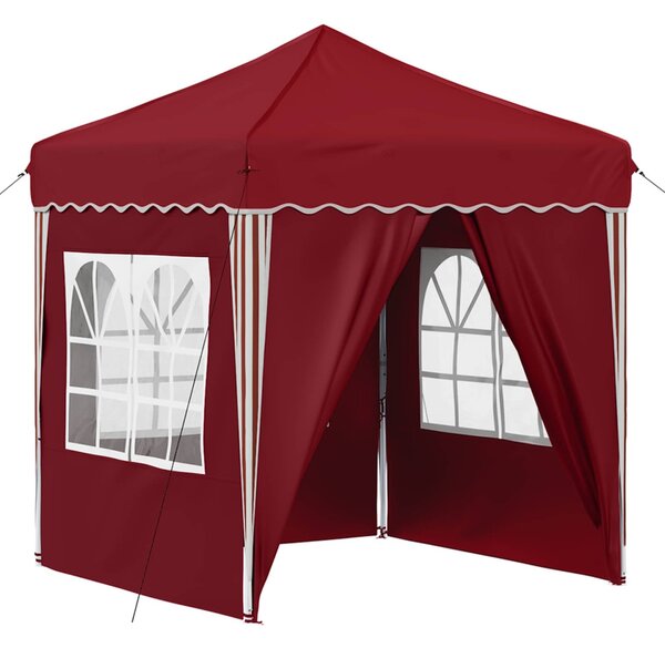 Parti sátor 195 x 195 x 245 cm Burgundi Oxford Szövet